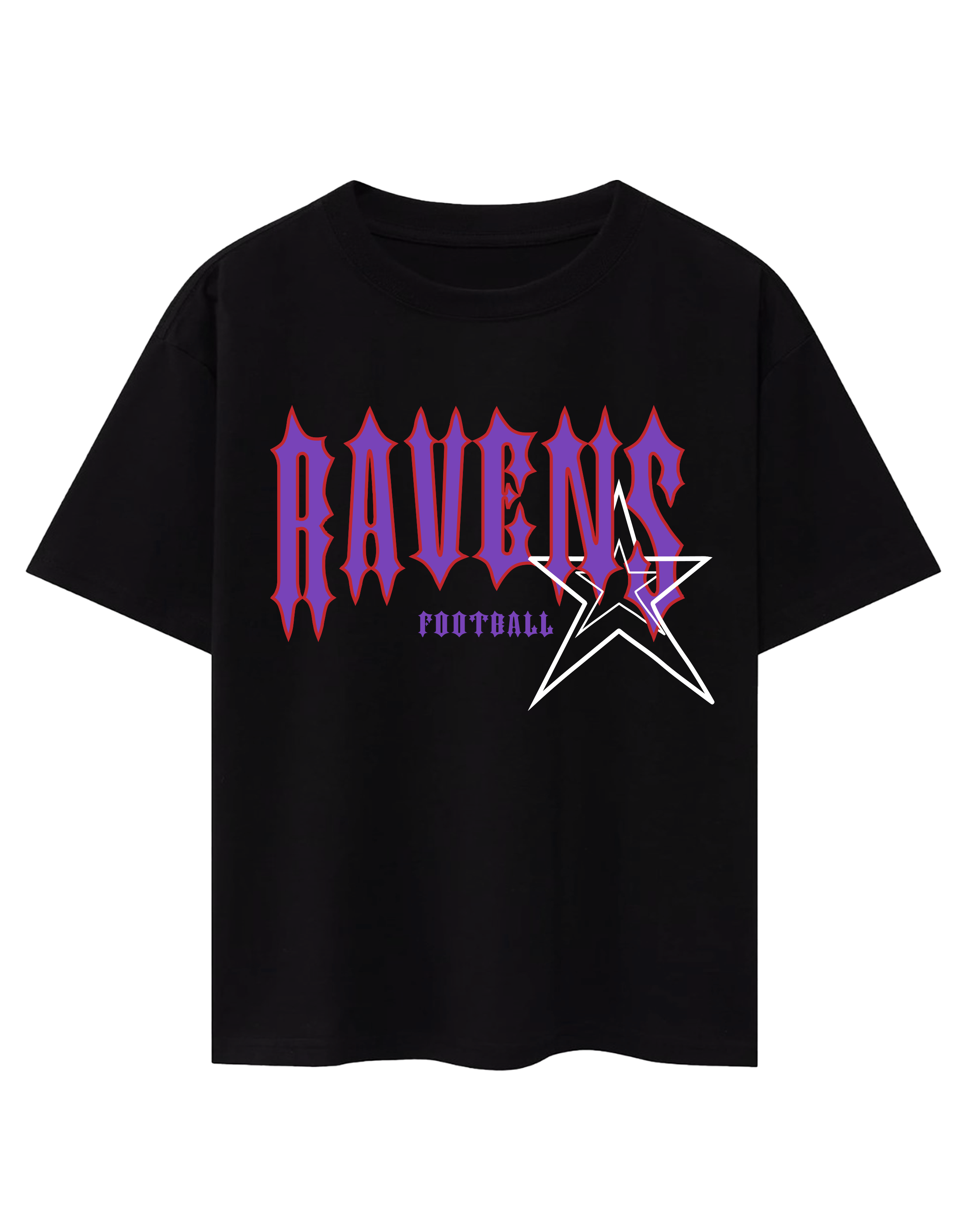 Ravens Flock Gang Black Tee
