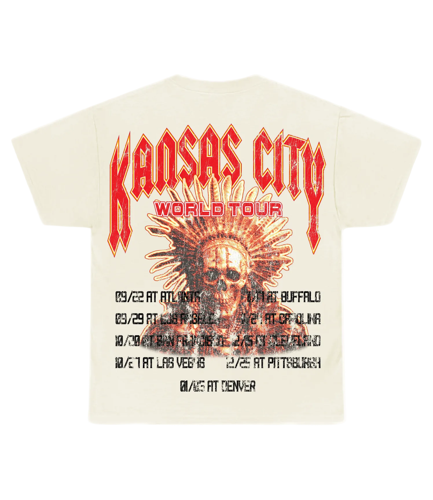 KC World Tour Cream Tee