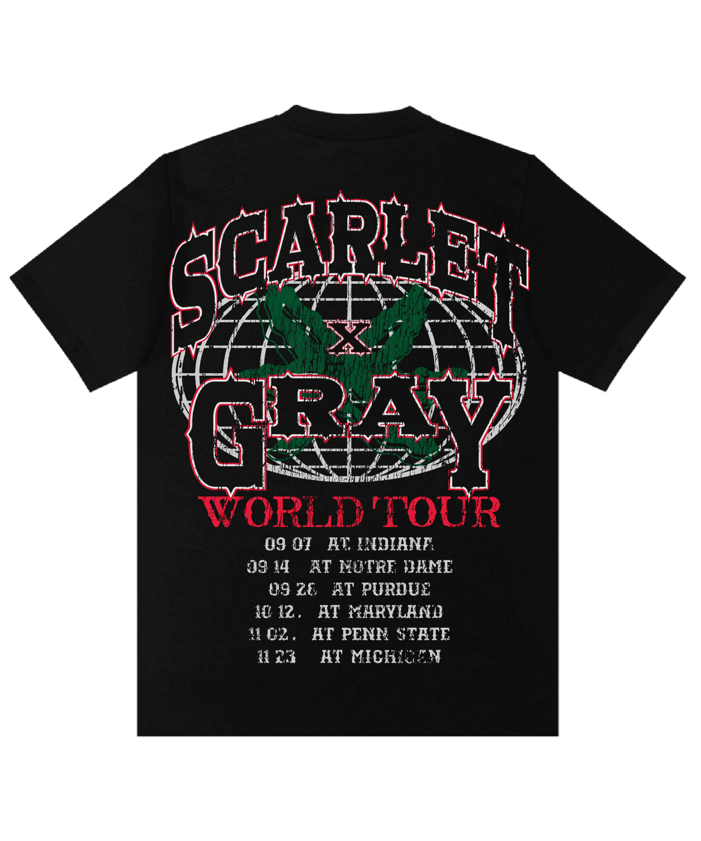 The "O" World Tour Black Tee