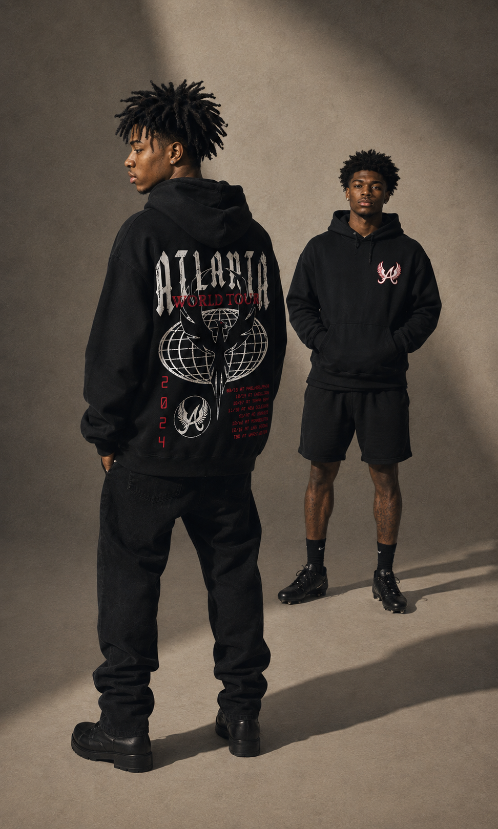AthleteXclusive campaign portrait in a single shaft of light