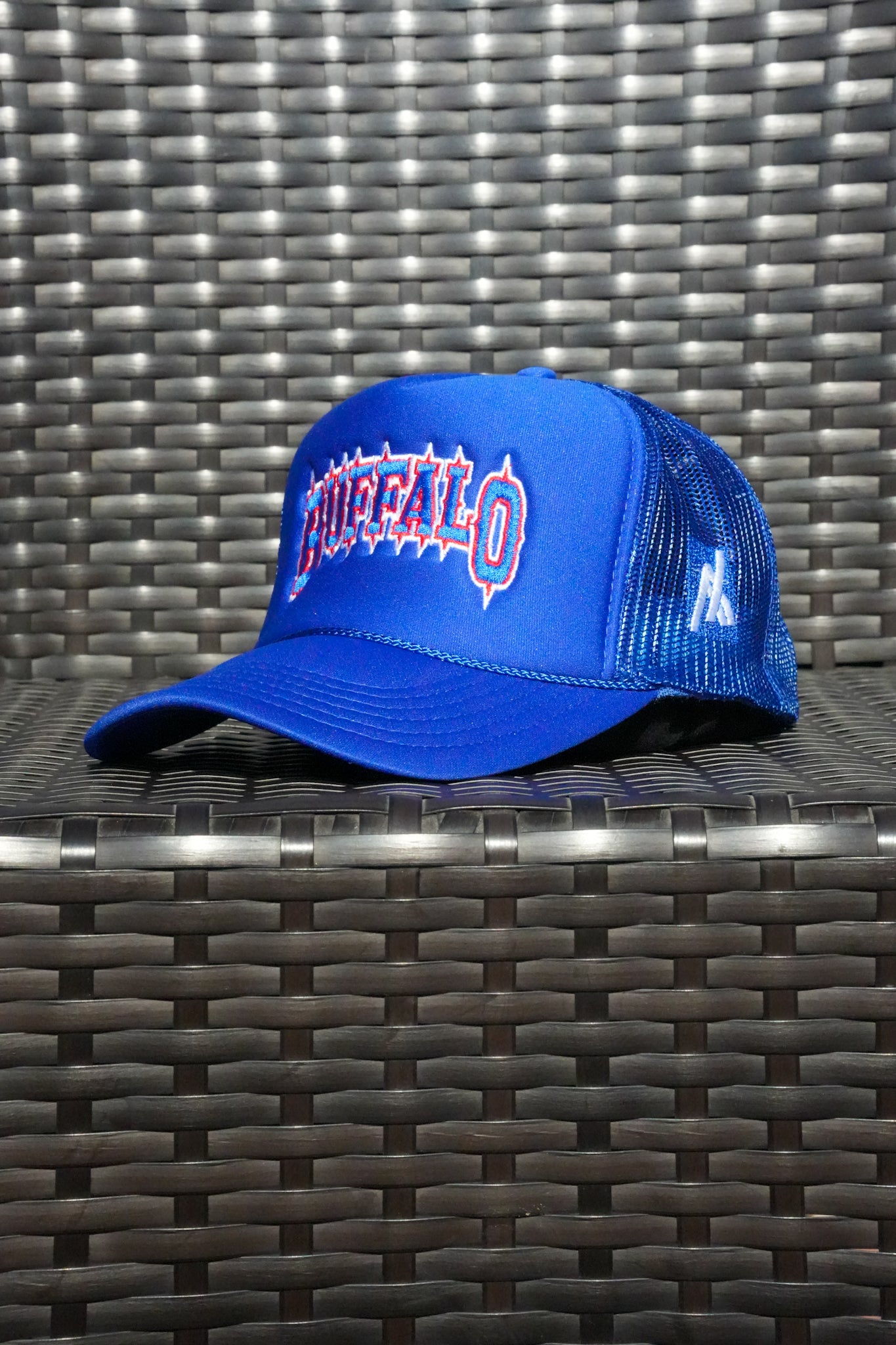 Buffalo Embroidered Blue Foam Trucker