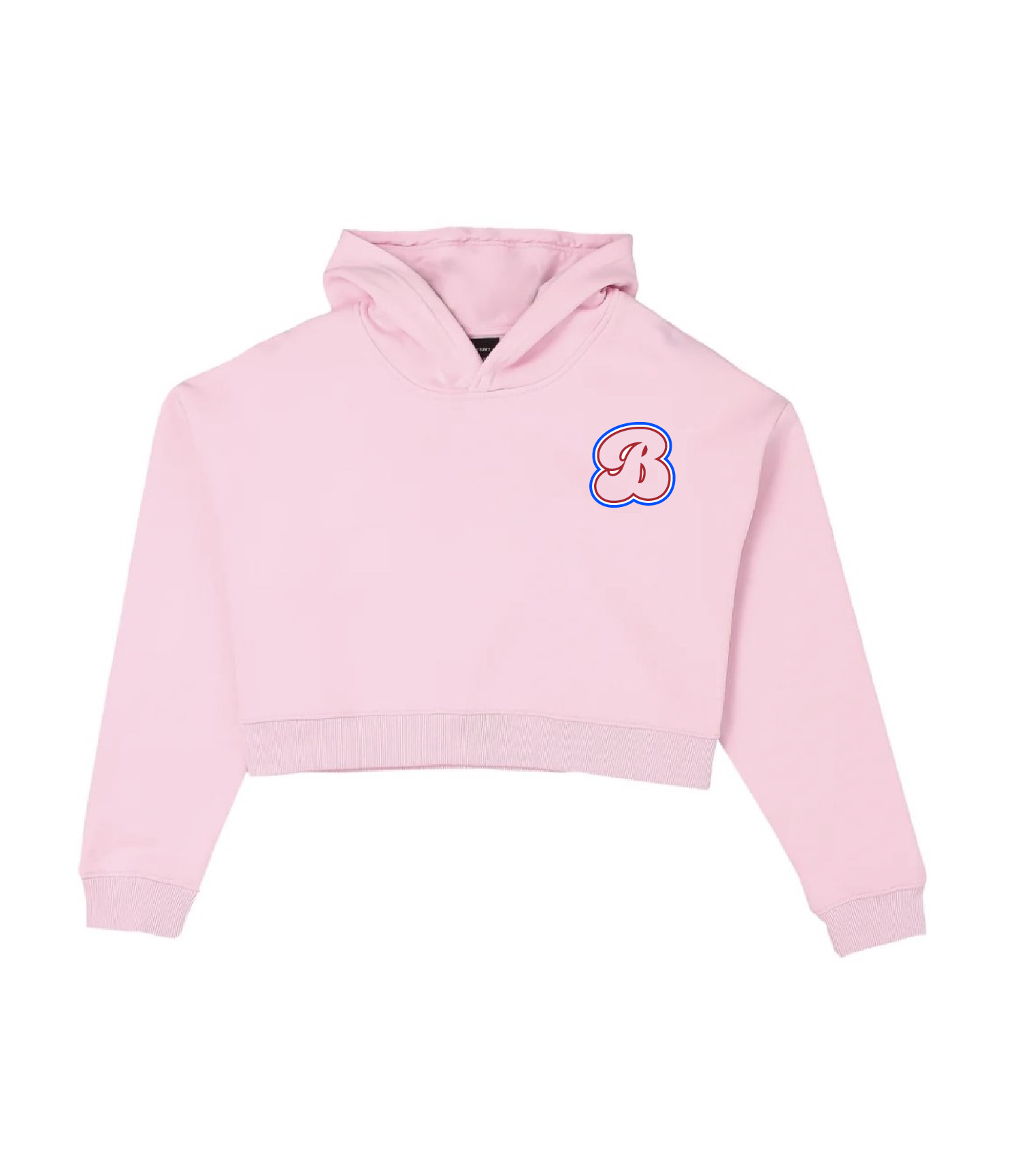 Bubble B's Pink Cropped Hoodie