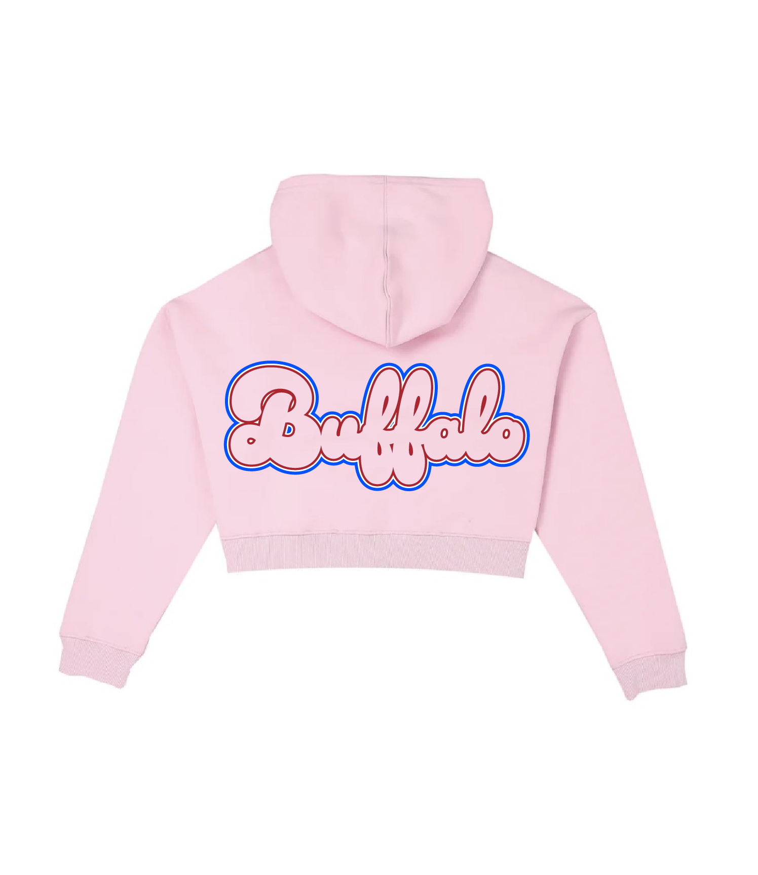 Bubble B's Pink Cropped Hoodie