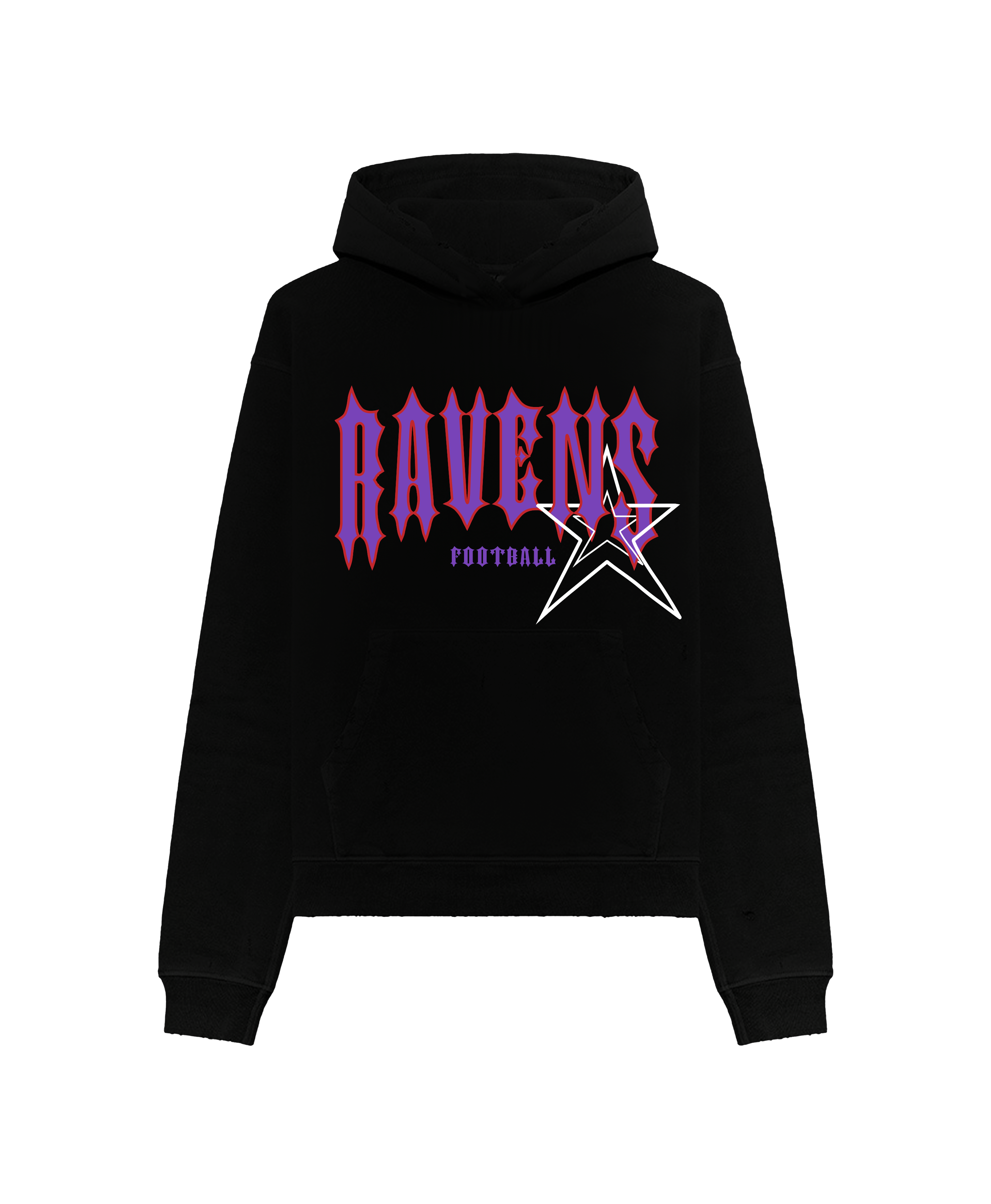 Ravens Flock Gang Hoodie Black
