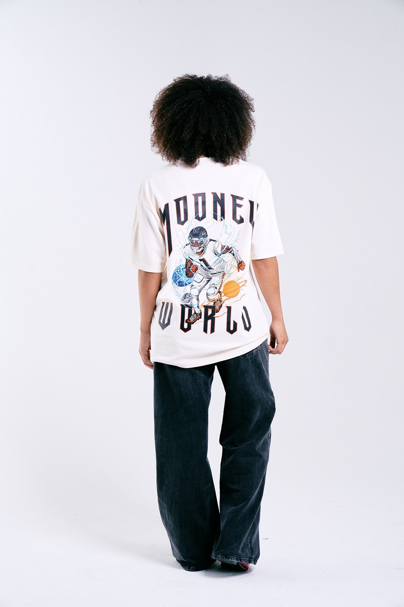 MooneyWorld: Moons and Galaxies Cream Tee