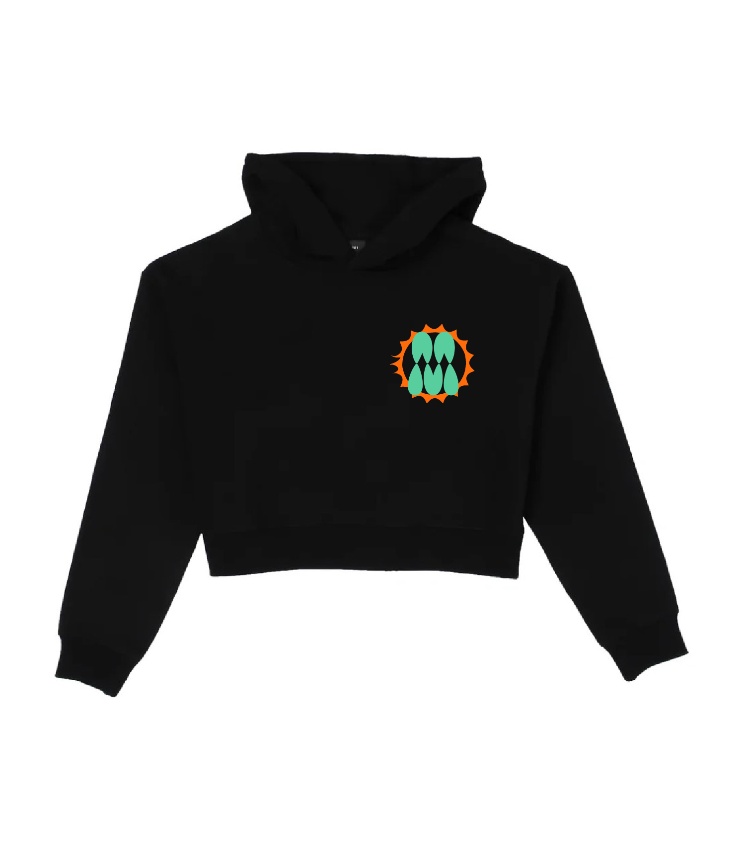 Sunny Side Miami: Cropped Hoodie