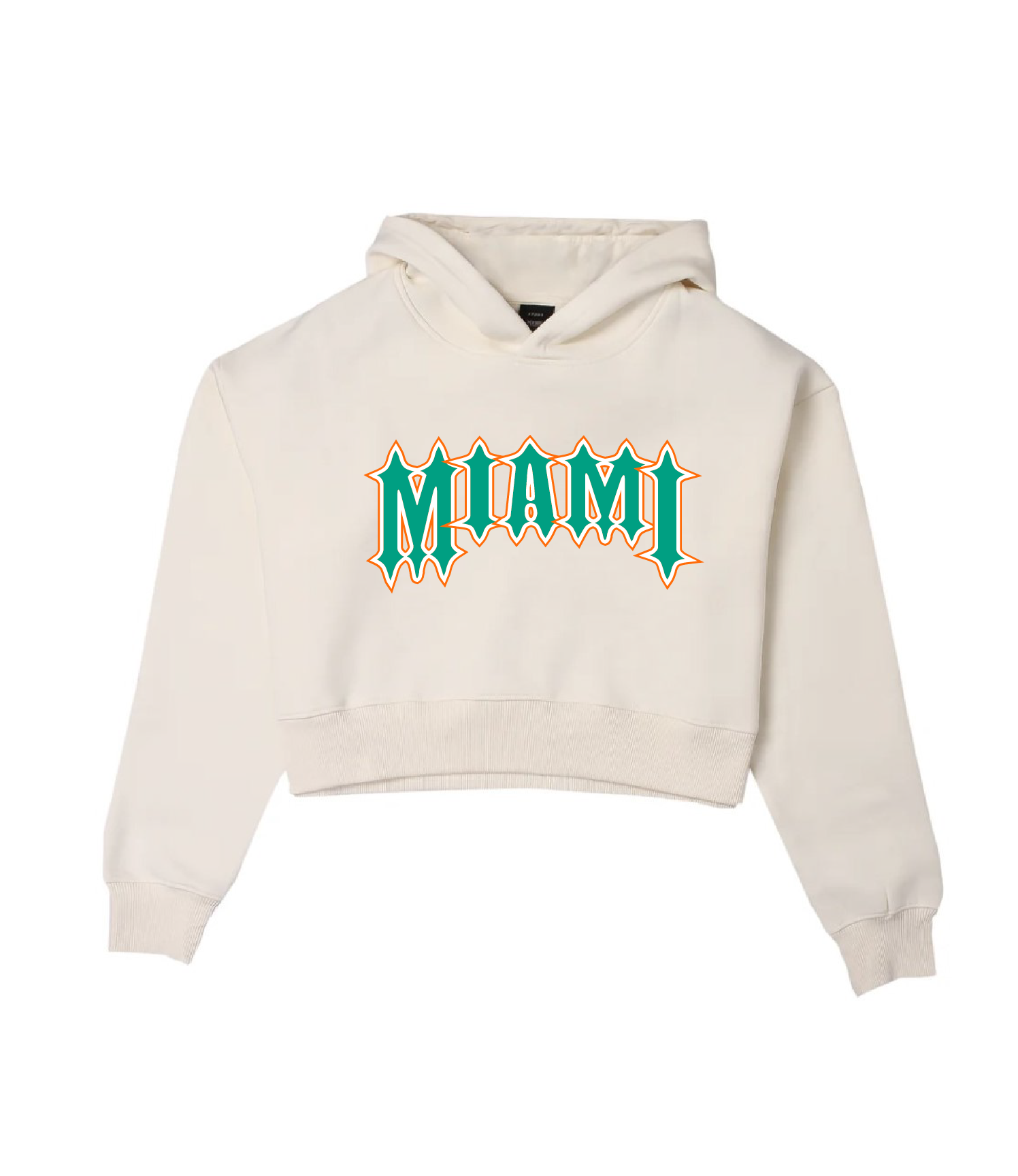This Is Miami Sand Cropped Hoodie