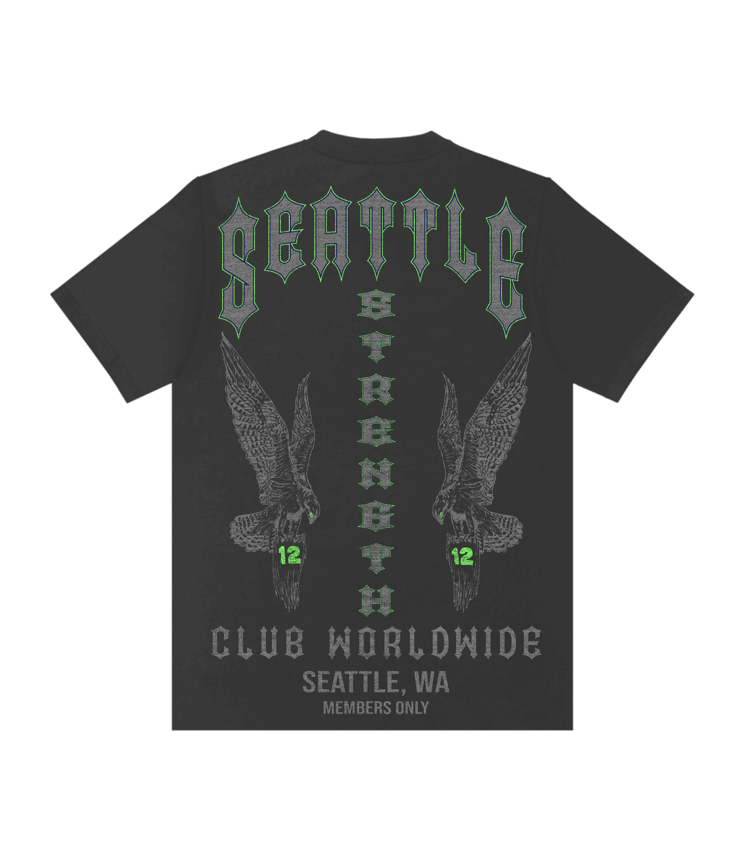 Seattle Strength Club Black Tee