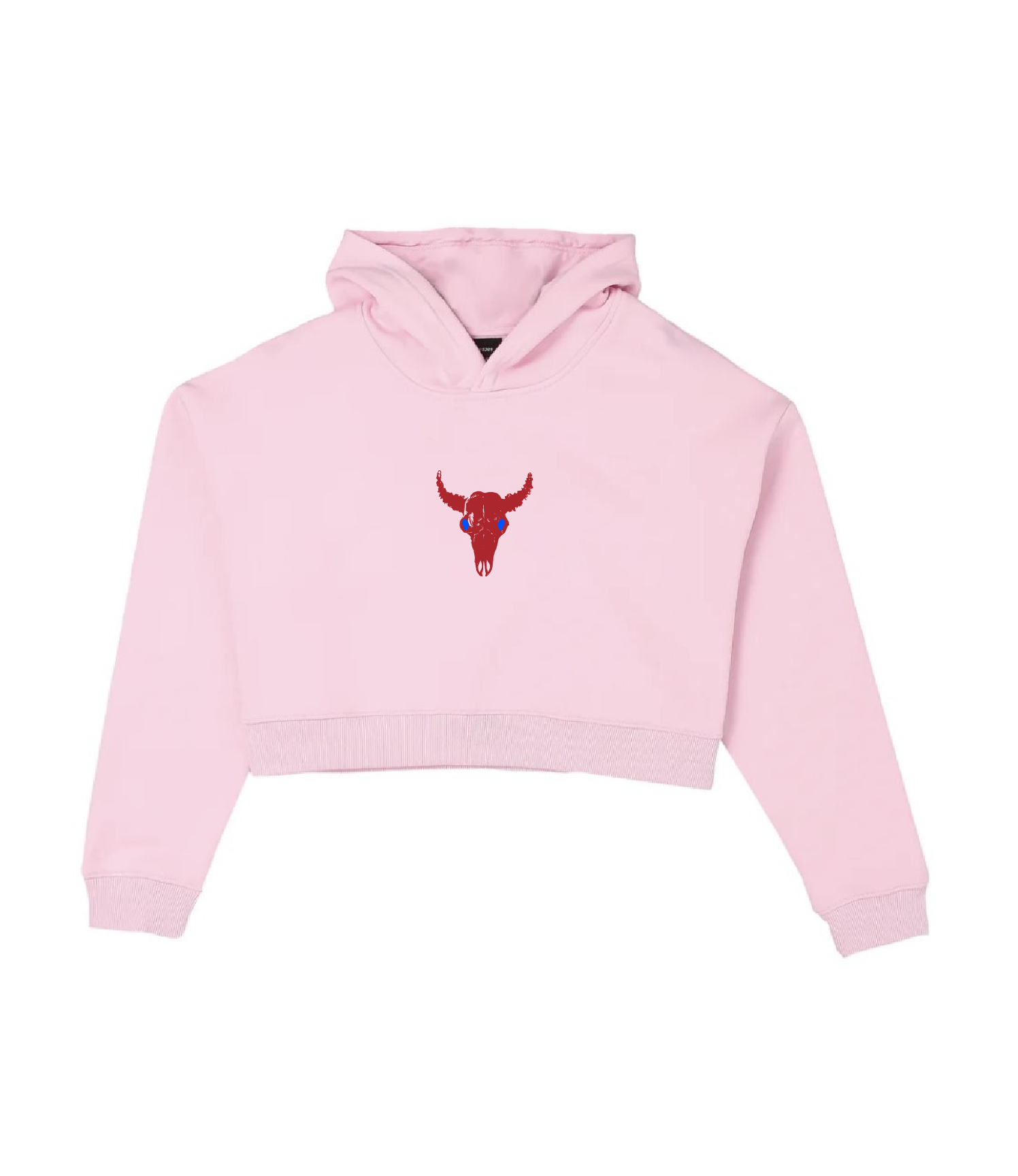 Mafiette Pink Cropped Hoodie
