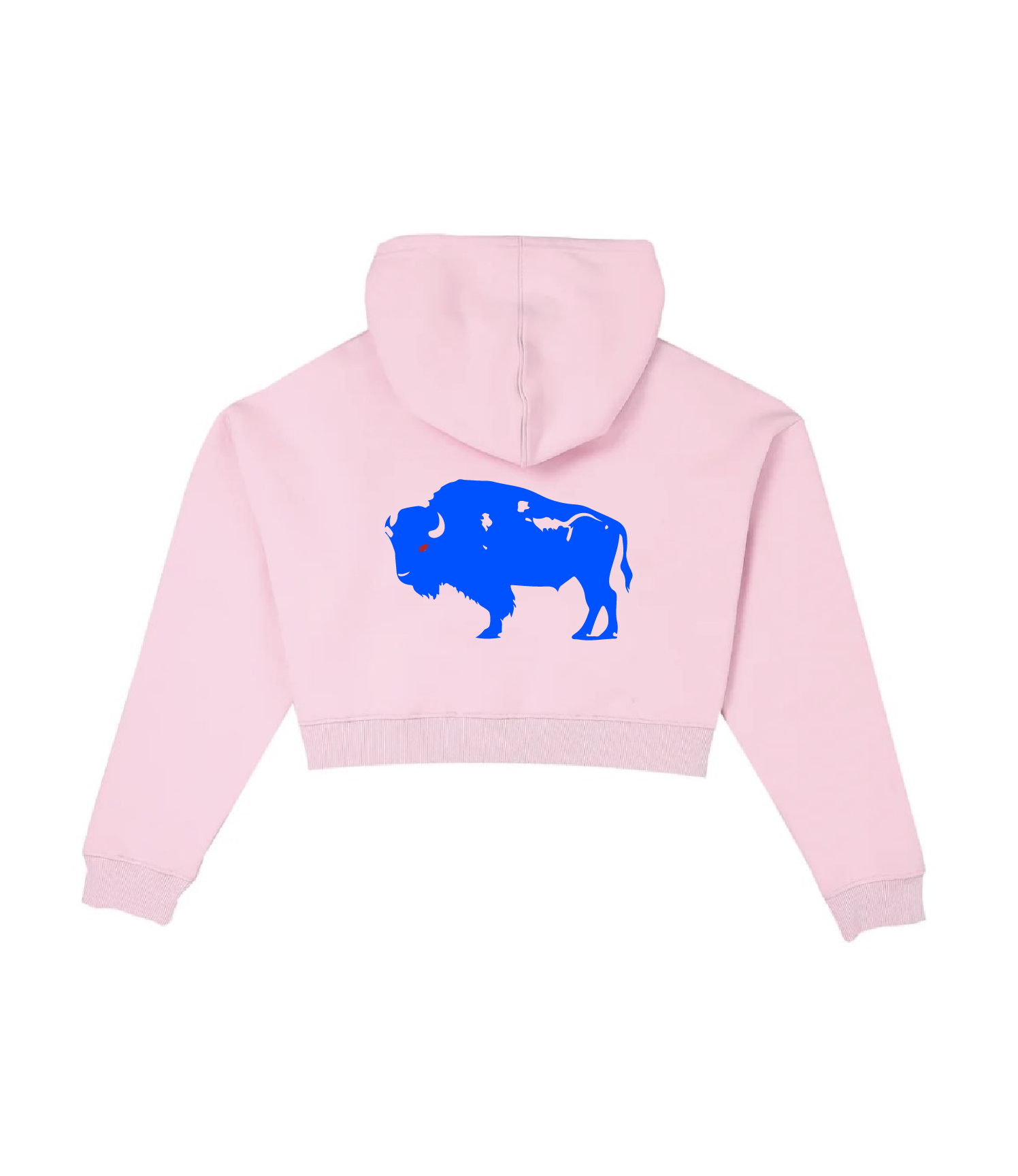 Buffalo Babe Pink Cropped Hoodie